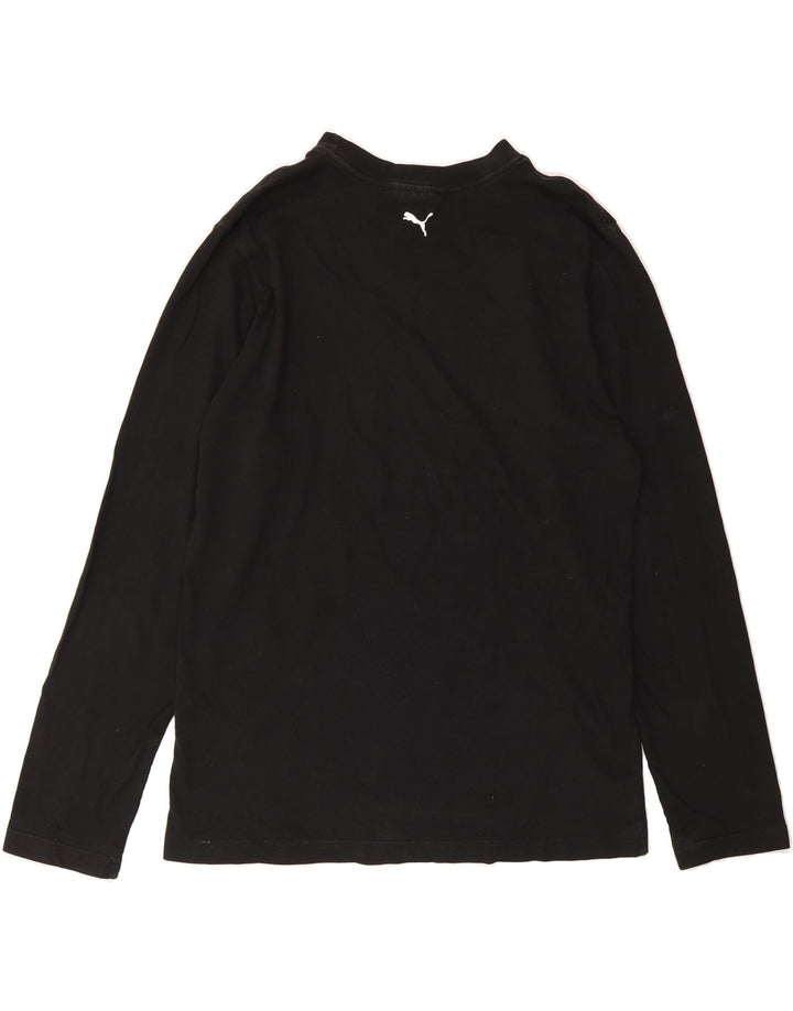 PUMA Boys Graphic Top Long Sleeve 15-16 Years Black Cotton Vintage Puma and Second-Hand Puma from Messina Hembry 