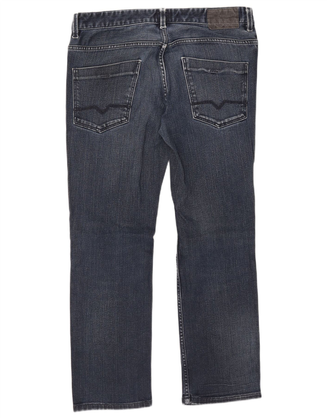 Мужские прямые джинсы HUGO BOSS W34 L27 синие, хлопок