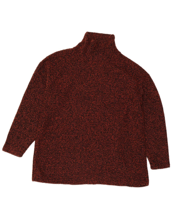 Женский джемпер с высоким воротником Marks & Spencer, Великобритания, 18 XL, коричневый в крапинку