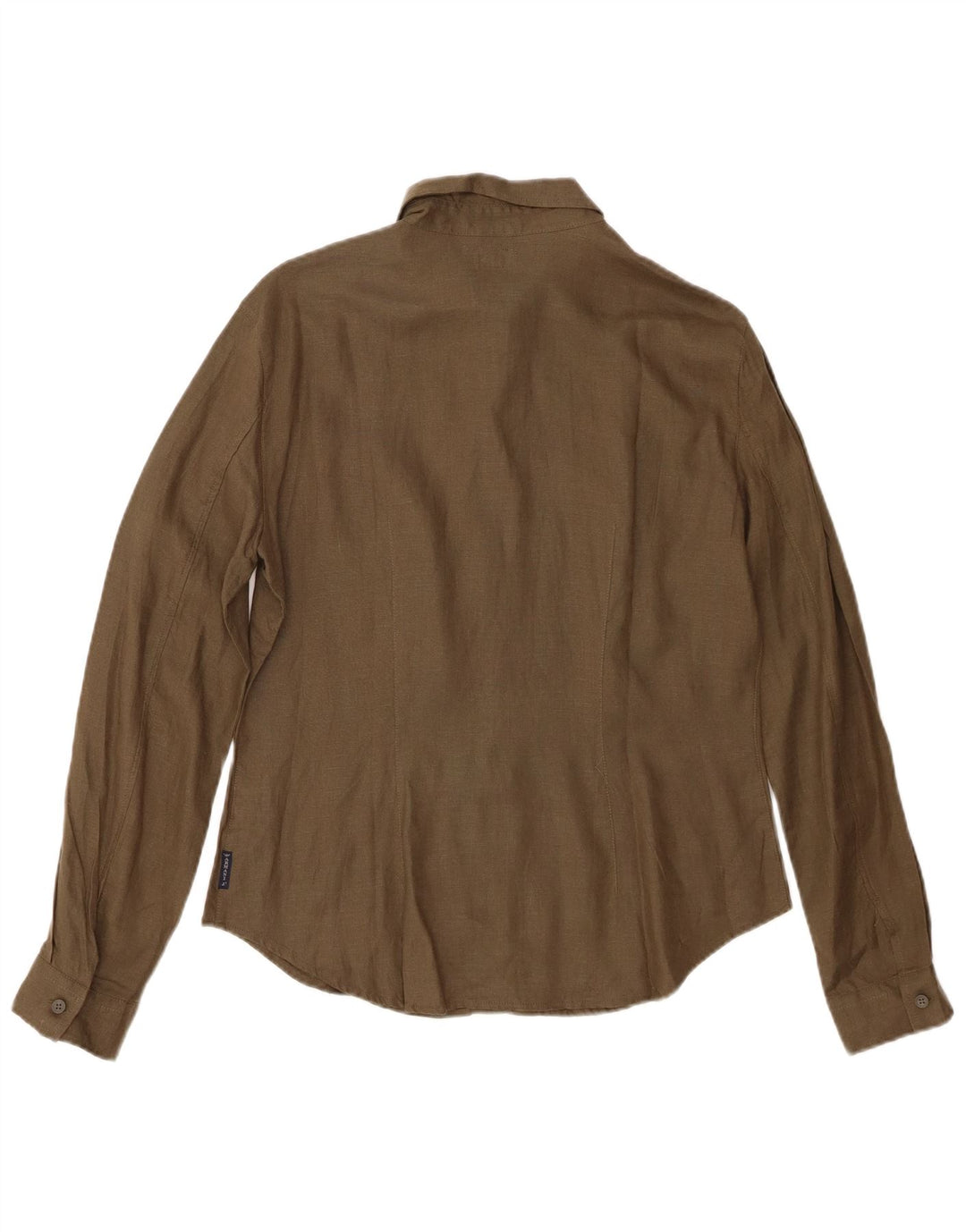 Женская рубашка Armani Jeans UK 16, большая, льняной цвет цвета хаки