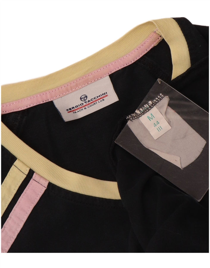 Женский топ с рисунком Sergio Tacchini IT 44, средний черный