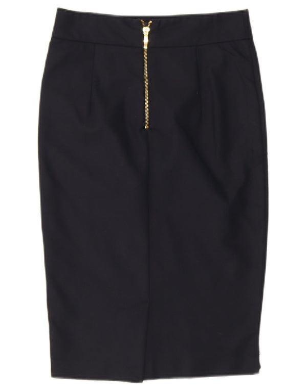 Женская юбка-карандаш Zara UK 6 XS W25 Темно-синяя, хлопок