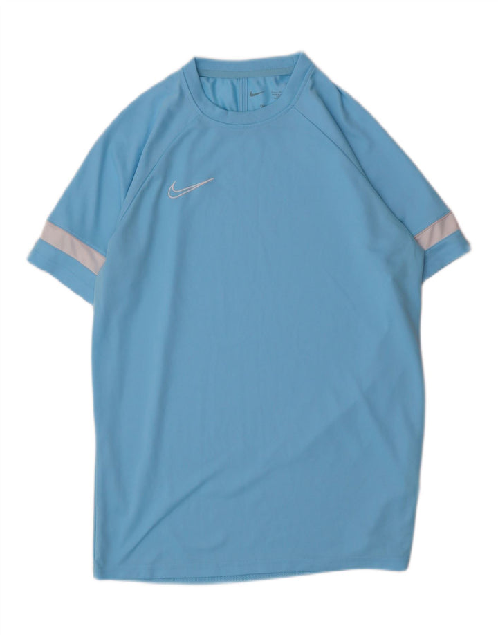 Мужская футболка NIKE Dri Fit, большой синий полиэстер с цветными блоками