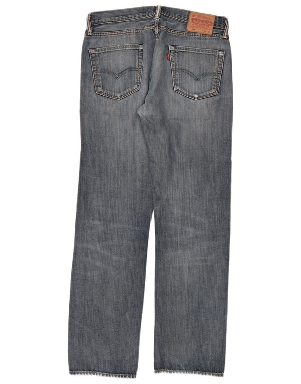 Мужские прямые джинсы Levi's 504 W33 L32 синие, хлопок