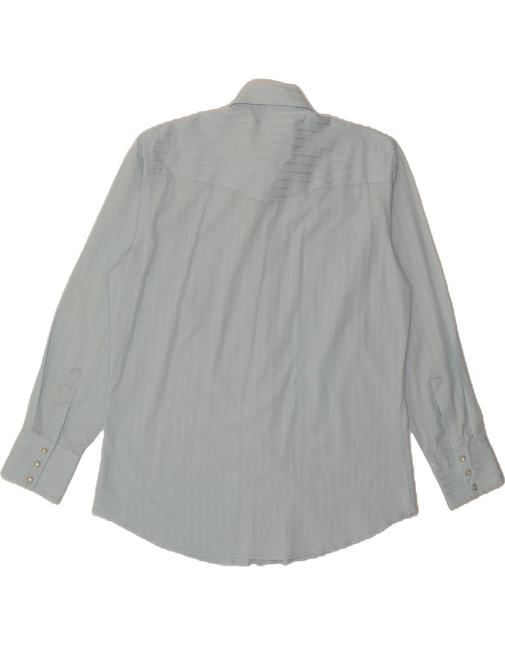 WRANGLER Mens Shirt Large Blue Pinstripe Vintage Wrangler and Second-Hand Wrangler from Messina Hembry 