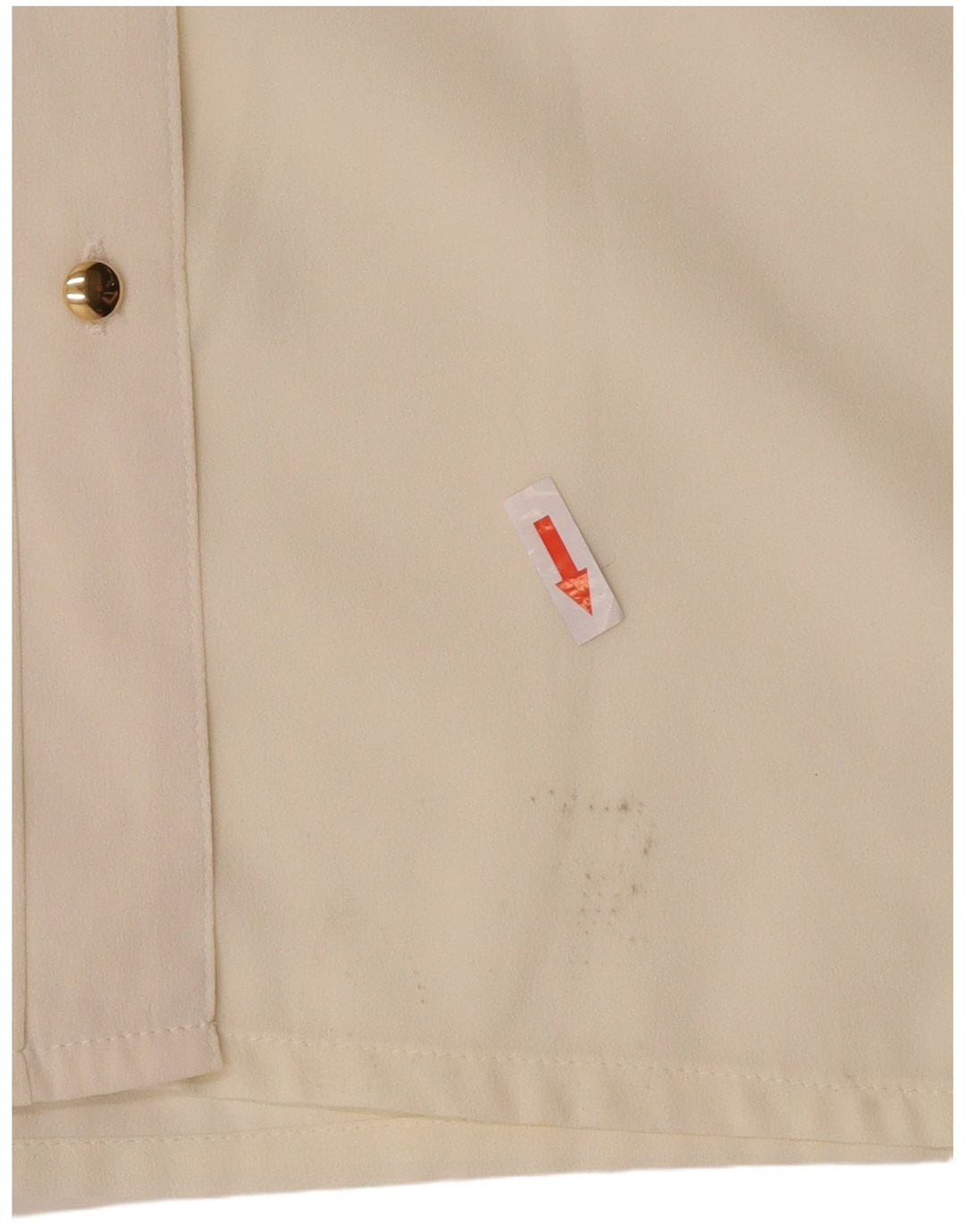 Винтажная женская блузка-рубашка UK 14, средний цвет из белой вискозы