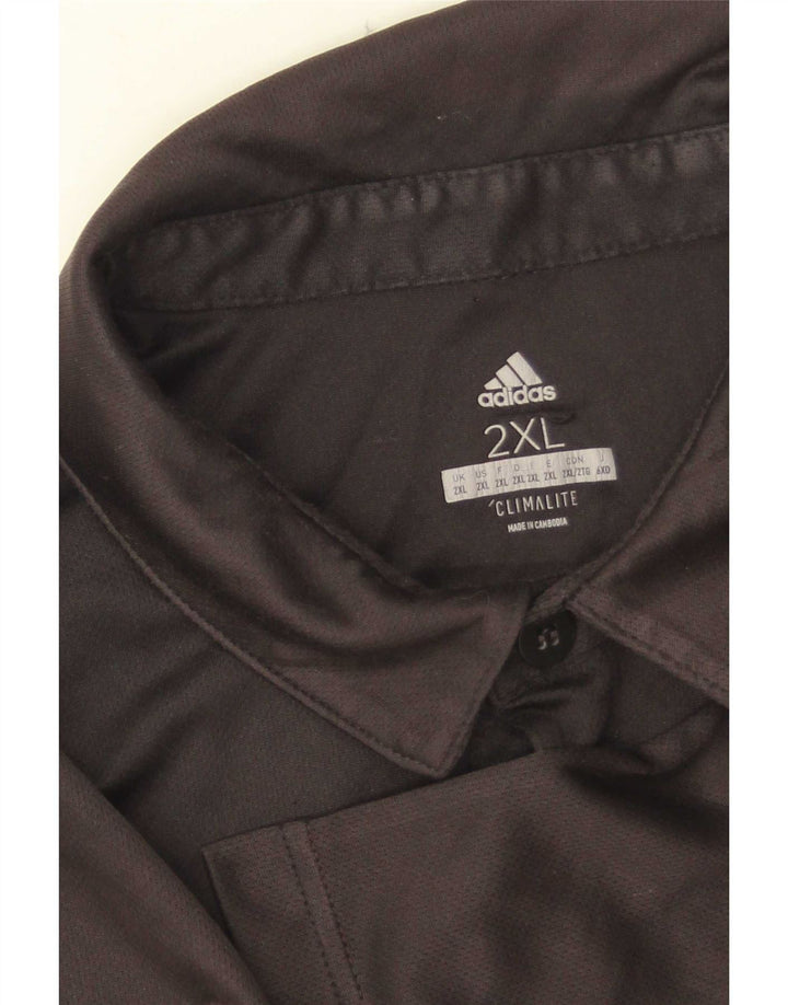 Мужская рубашка поло Adidas Climalite 2XL черная