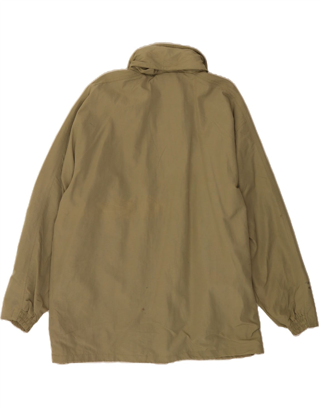 DIADORA Mens Hooded Rain Jacket UK 38 Medium Khaki Polyamide Vintage Diadora and Second-Hand Diadora from Messina Hembry 