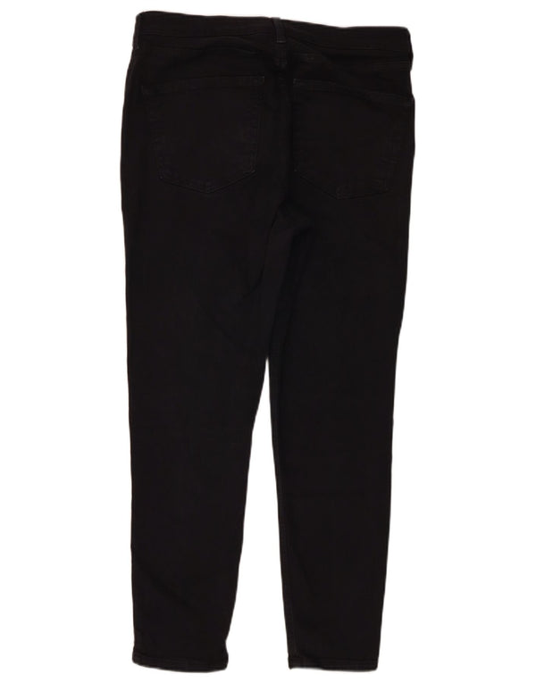 TOPSHOP Женские повседневные узкие брюки Jamie W32 L25, черный хлопок