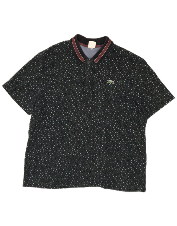 Мужская рубашка-поло Lacoste XL, зеленая хлопковая крапинка
