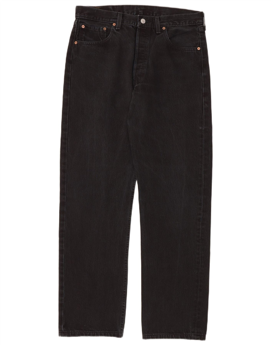 Мужские прямые джинсы LEVI'S 501 W34 L34, черный хлопок