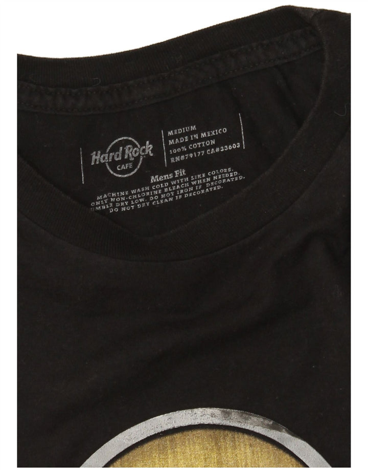Мужская футболка Hard Rock Cafe с голливудским рисунком, средний черный хлопковый топ