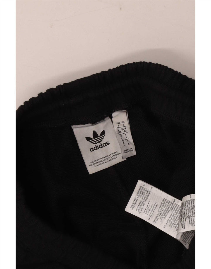 Мужские спортивные шорты Adidas, большие черные хлопковые