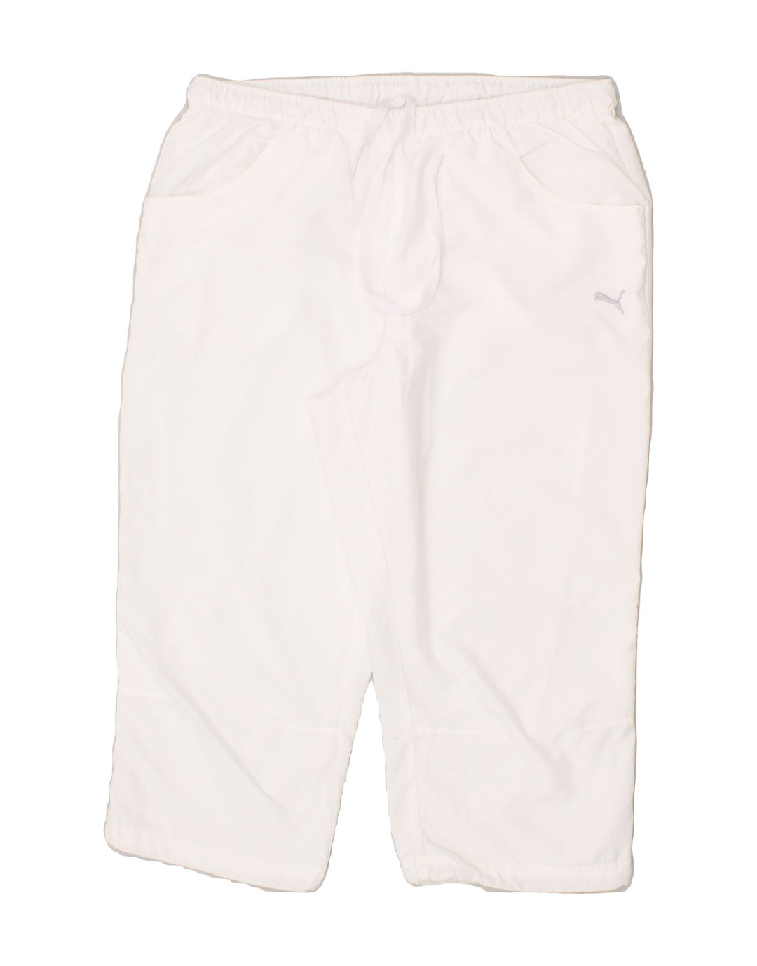 PUMA Womens Bermuda Sport Shorts UK 14 Large White Polyester Vintage Puma and Second-Hand Puma from Messina Hembry 
