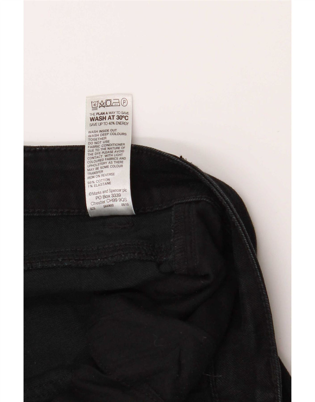 Женские короткие джинсы Marks & Spencer UK 12, средние W34 L27, черные