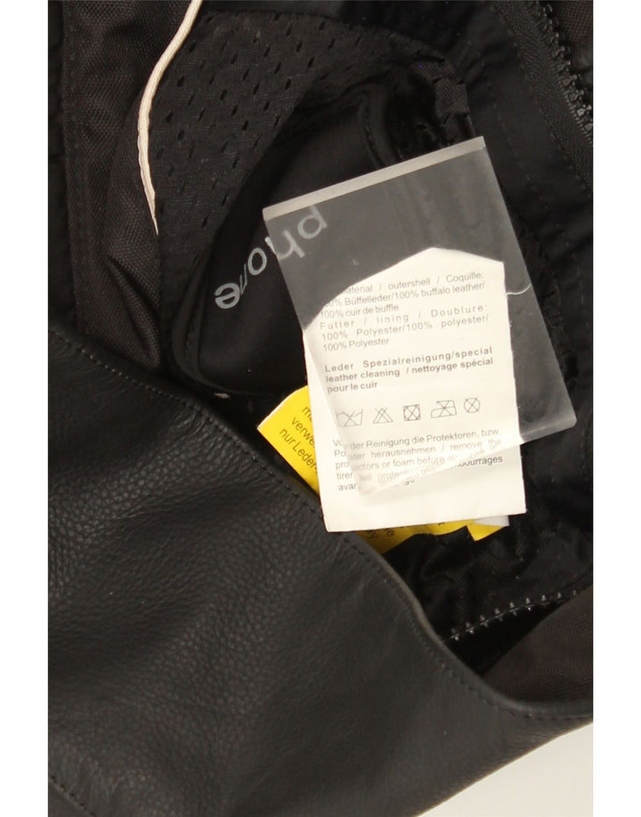 Мужская куртка-гонщик Probiker IT 48, средняя, черная, с цветными блоками