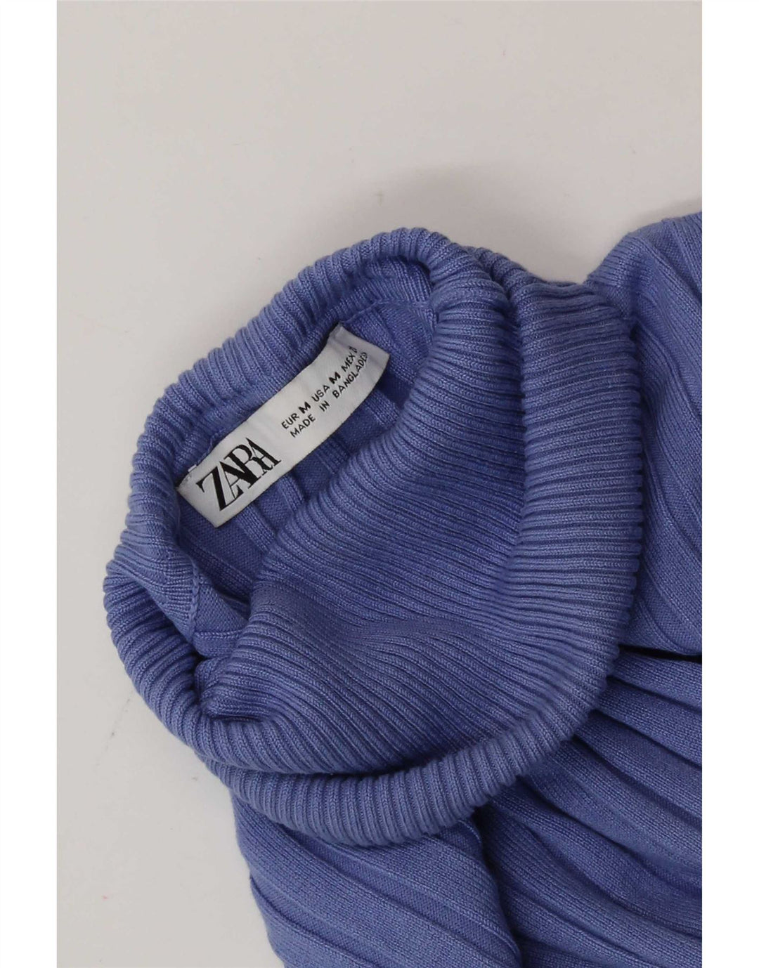 Женский укороченный джемпер с высоким воротником Zara UK 12, средний фиолетовый