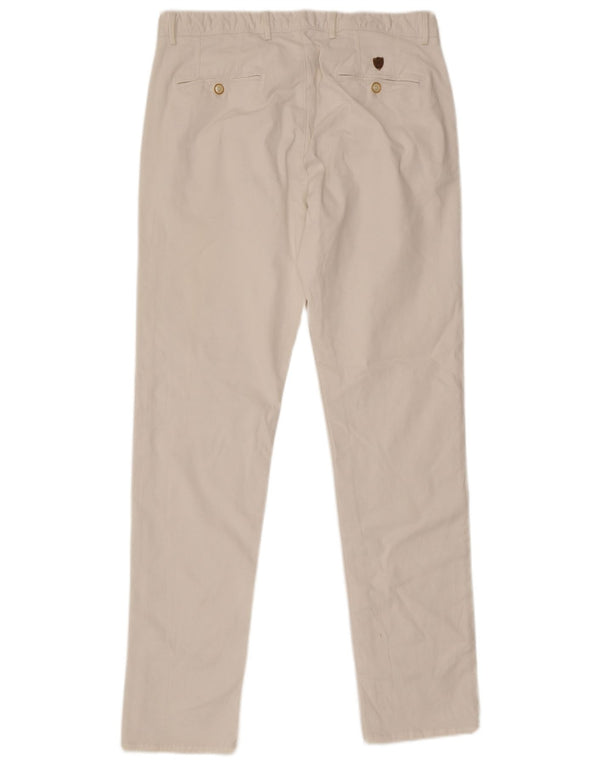 Брюки-чиносы Massimo Dutti мужские узкие EU 44 большие W34 L33 белые