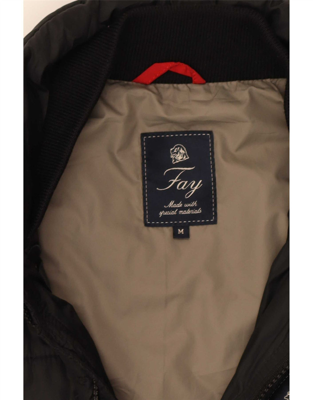 Мужская стеганая куртка Fay UK 38, средний черный