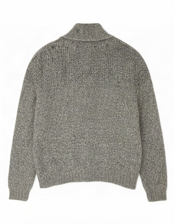 Мужской кардиган Zara XL, серый в крапинку