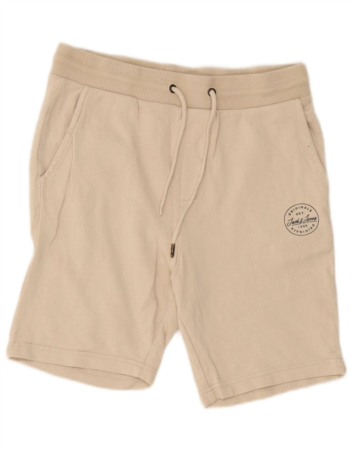Мужские спортивные шорты Jack & Jones, маленькие бежевые, хлопок