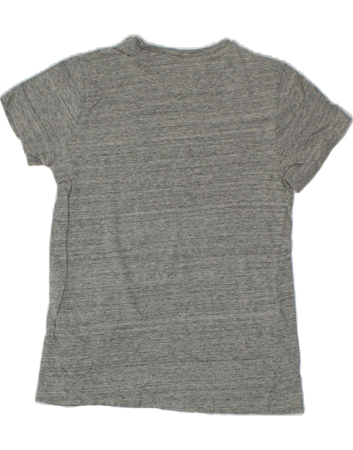 LEVI'S Womens Graphic T-Shirt Top UK 10 Small Grey Flecked Vintage Levi's and Second-Hand Levi's from Messina Hembry 