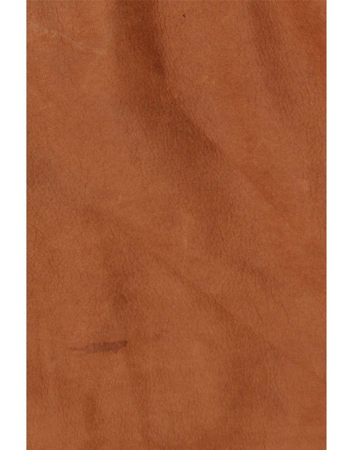 ANGELO LITRICO Мужской кожаный жилет 2XL коричневый кожаный