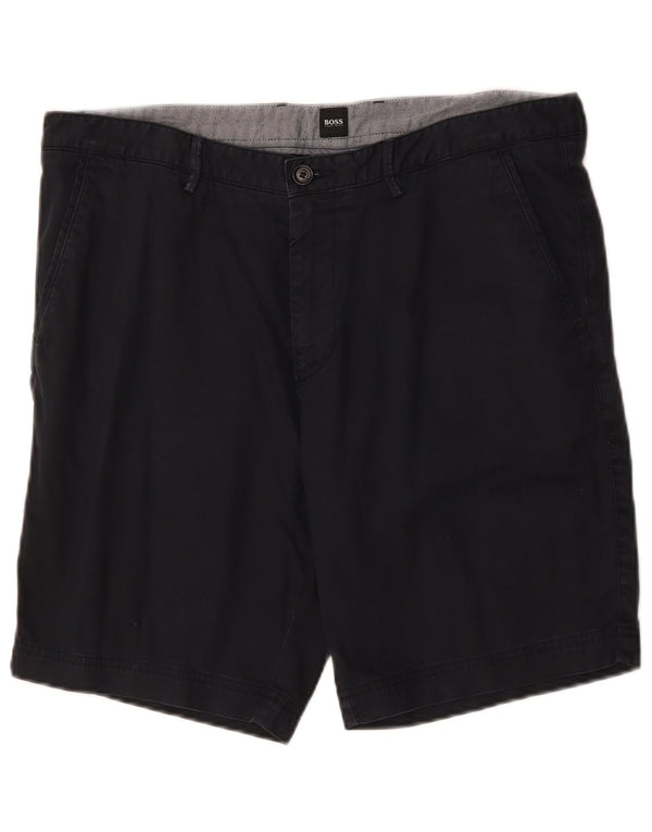 Мужские шорты чинос Hugo Boss IT 52 XL W36 Темно-синие, хлопок