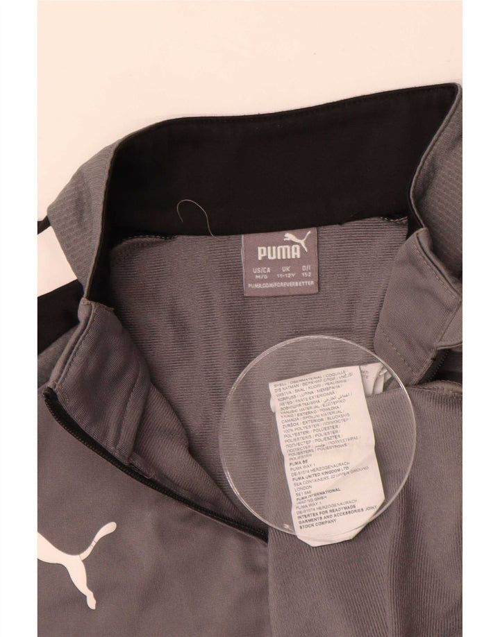 Пуловер с рисунком Puma для мальчиков, спортивный костюм, серый цвет, 11–12 лет