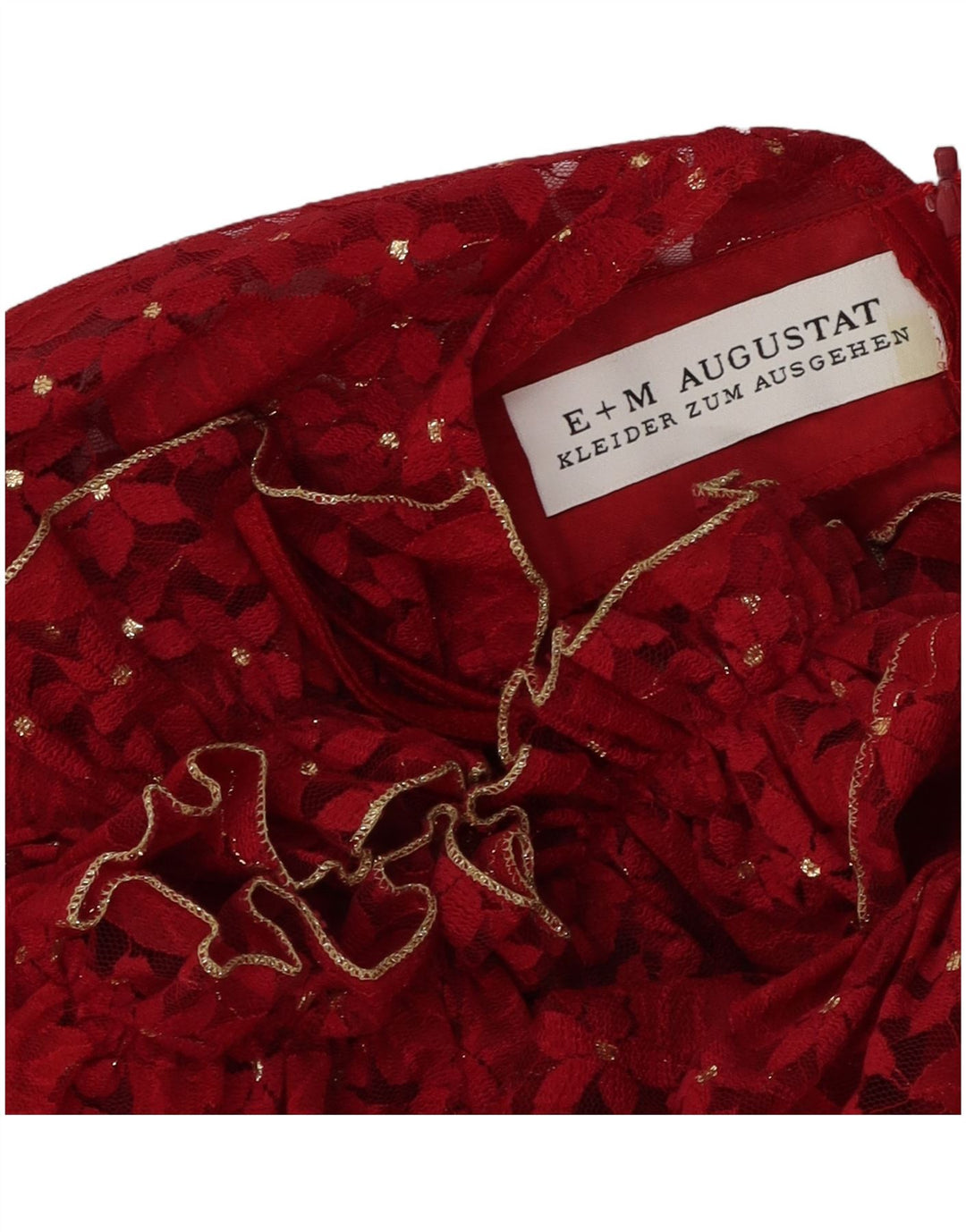 Женское платье макси E+M AUGUSTAT UK 12, средний красный с цветочным принтом