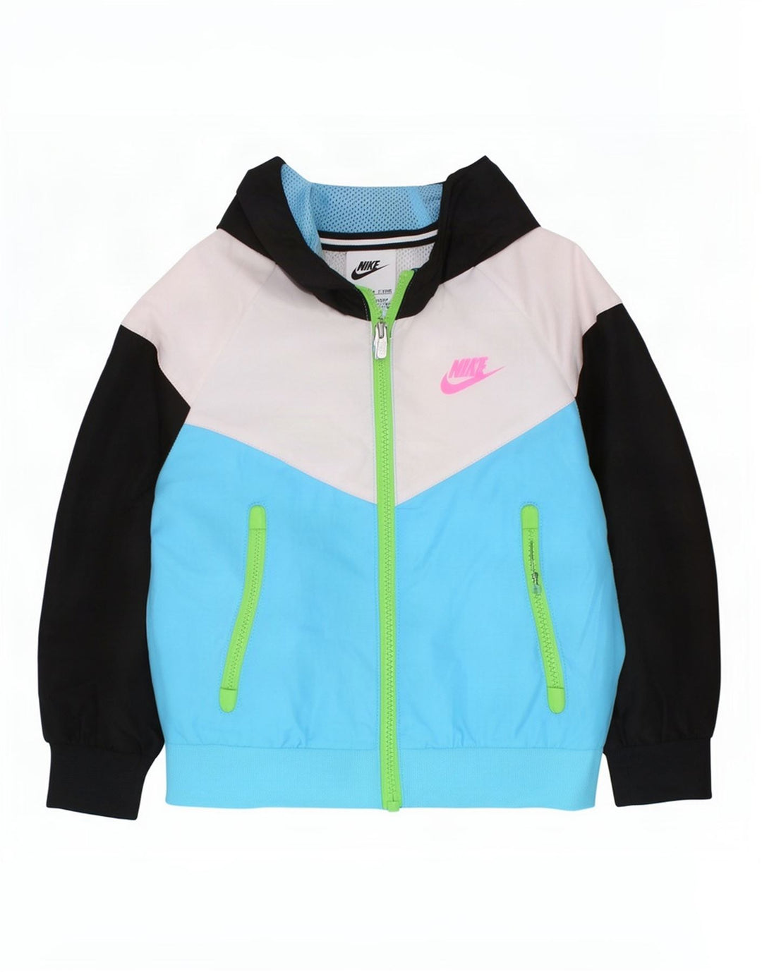 Спортивный костюм с капюшоном для мальчиков Nike (2–3 года), синий полиэстер с цветными блоками