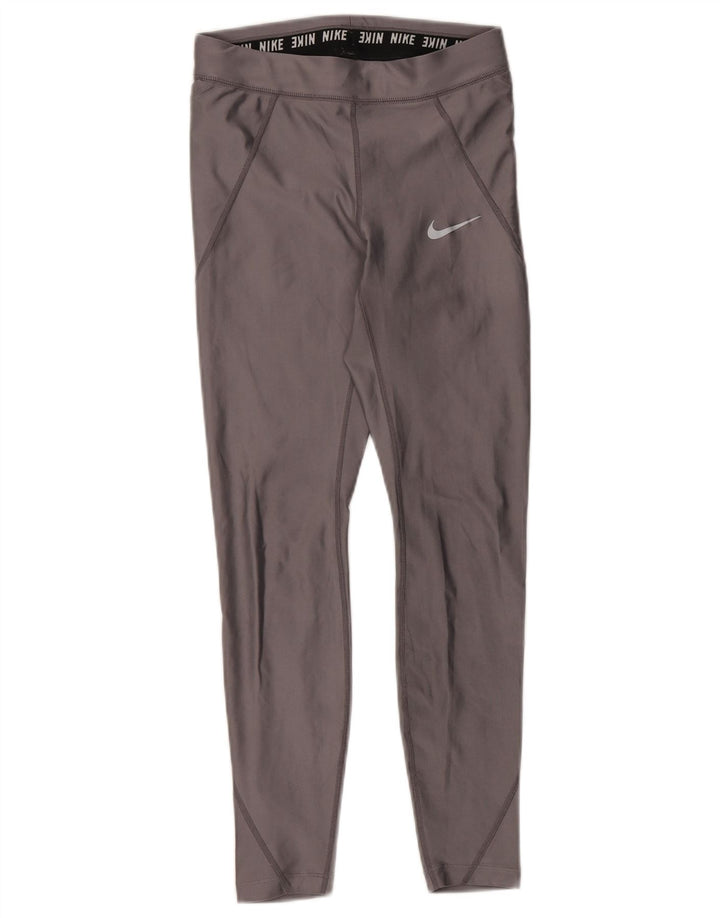 Женские леггинсы NIKE Dri Fit UK 6 XS, серый полиэстер
