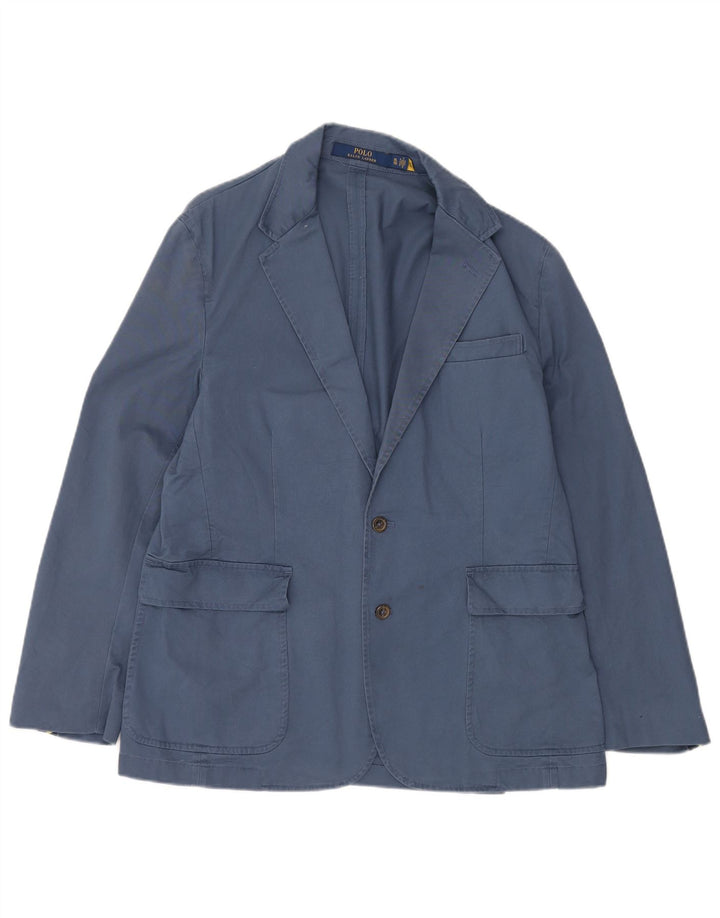 Мужской пиджак на двух пуговицах POLO RALPH LAUREN, Великобритания 42 XL, темно-синий, хлопок