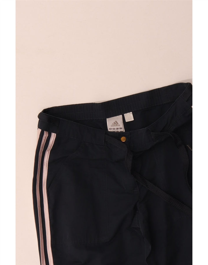 Женские прямые повседневные брюки Adidas UK 8 Small W30 L30 Темно-синий хлопок