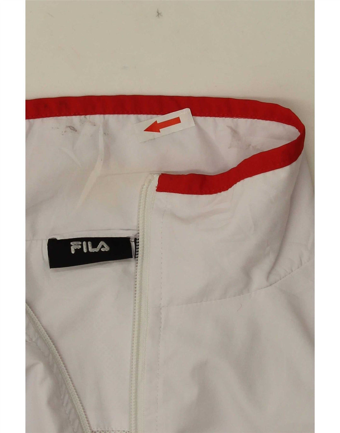 Женский спортивный костюм Fila, верхняя куртка UK 16, большой белый полиэстер