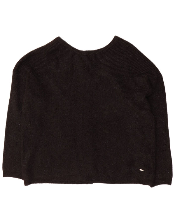 Женский свободный кардиган JOULES UK 18 XL, черный акрил в крапинку