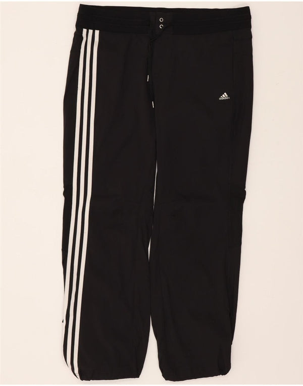 Женские спортивные брюки-капри Adidas UK 16, большие W34 L28, черные