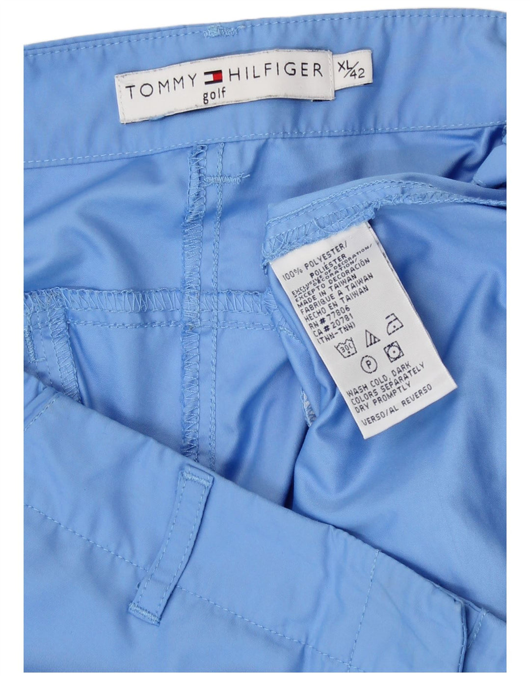 Женские брюки чинос Tommy Hilfiger для гольфа XL W36 L31, синий полиэстер