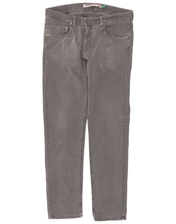 Carrera Мужские повседневные брюки Slim Fit 717 IT 52 XL W36 L32 Серый хлопок