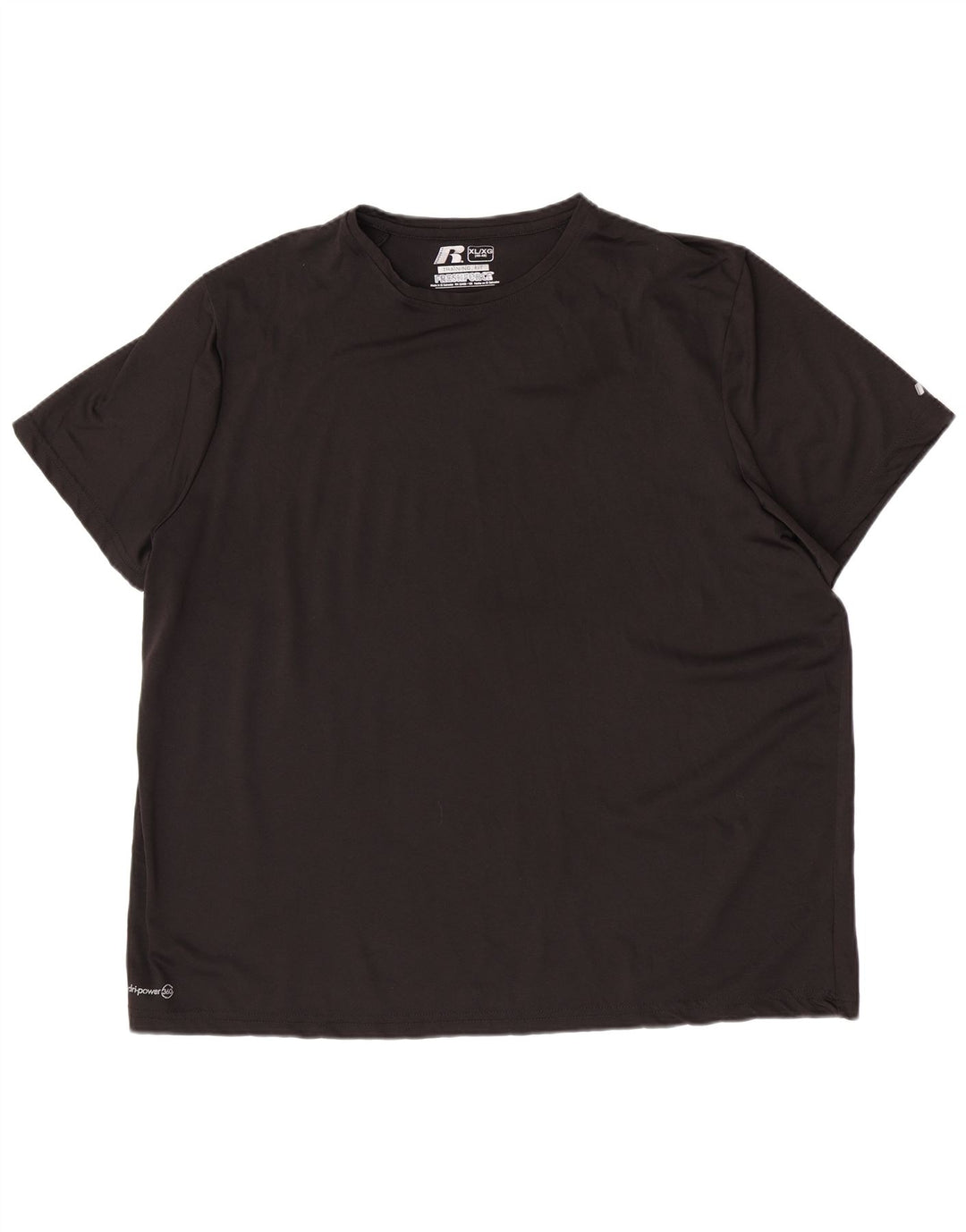 Мужская футболка Russell Athletic Dri-Power, верх XL, черный полиэстер