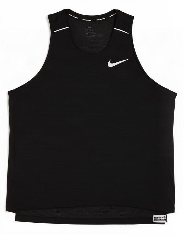 Мужской жилет Nike Dri Fit XL, черный полиэстер в тонкую полоску