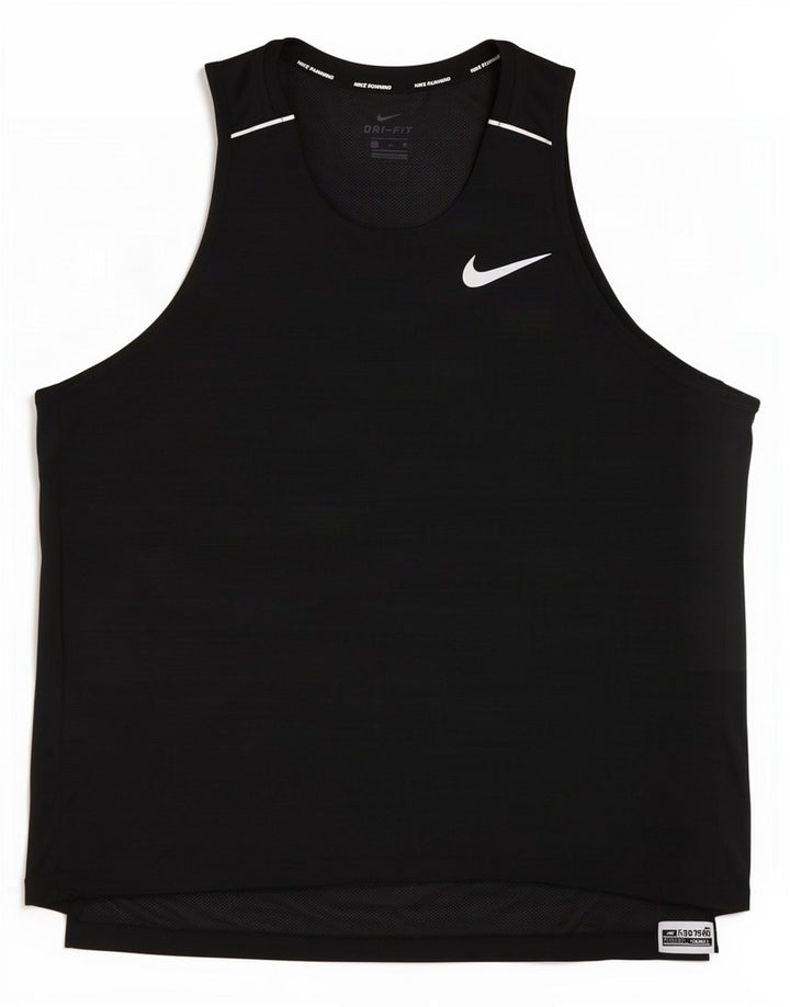 Мужской жилет Nike Dri Fit XL, черный полиэстер в тонкую полоску