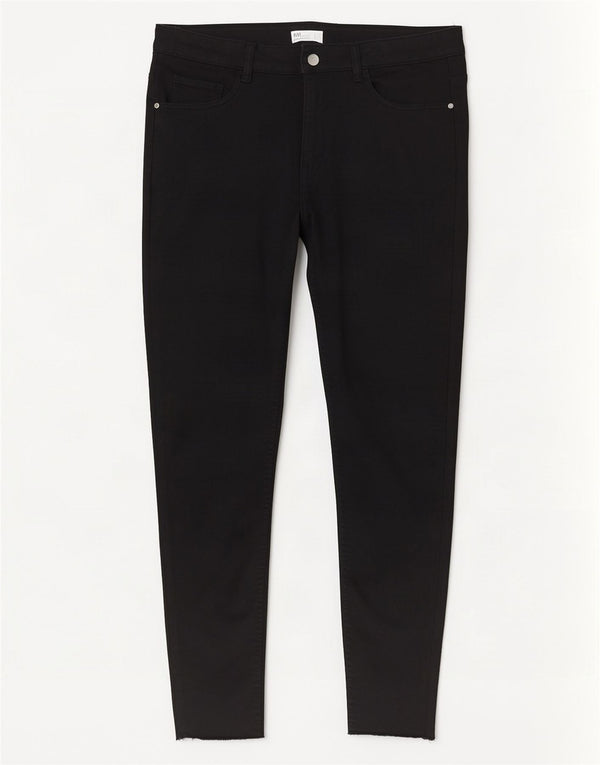 Женские джинсы скинни Zara EU 42, большие W32 L26, черные