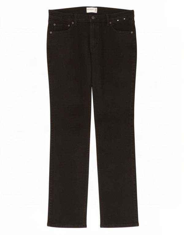 Abercrombie & Fitch Boys Straight Jeans 15-16 Years W32 L30 Black Cotton