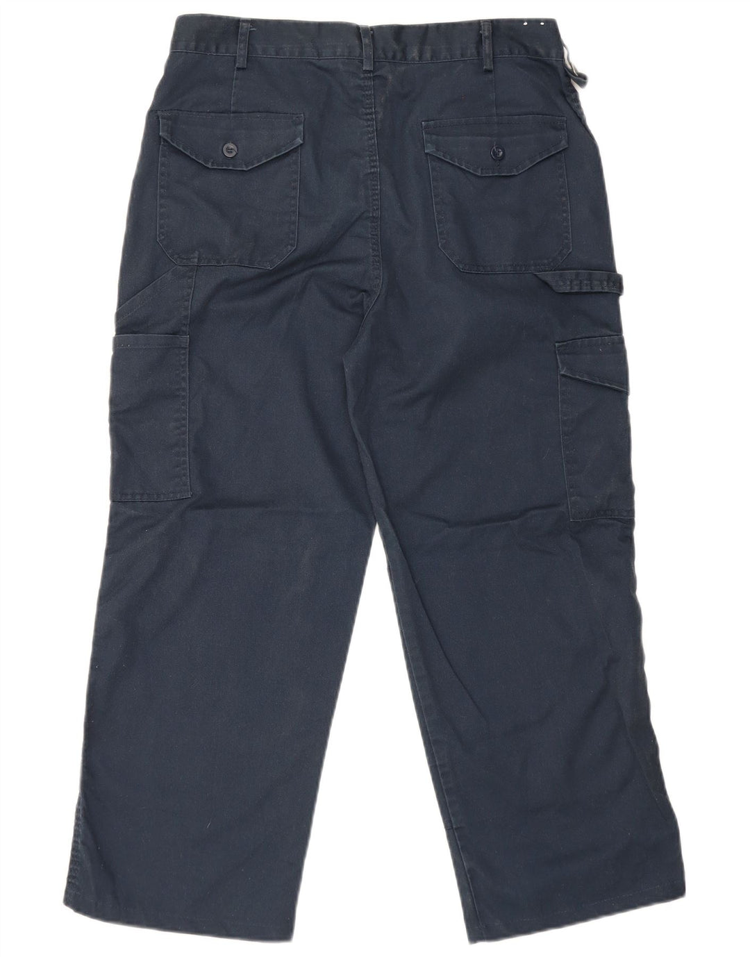 Мужские прямые укороченные брюки-карго Dickies W34 L25 темно-синие из полиэстера