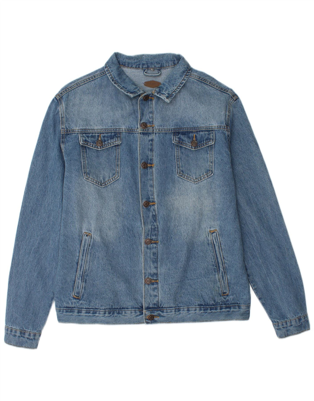 SCOUT Mens Denim Jacket UK 38 Medium Blue Cotton