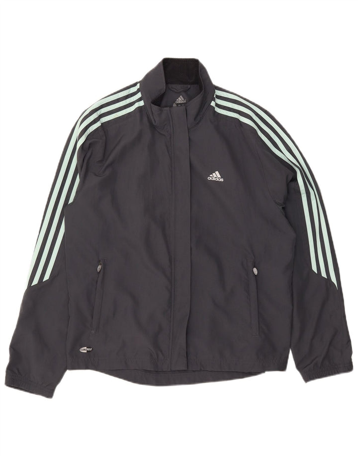 Женский спортивный костюм Adidas Clima Proof, верхняя куртка UK 16, большой серый полиэстер
