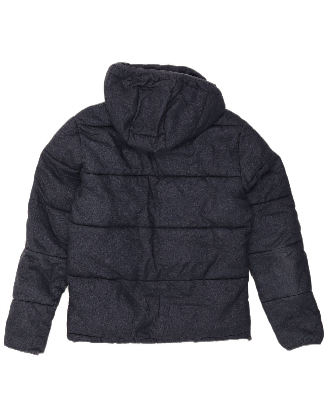 Мужская утепленная куртка с капюшоном Superdry UK 40, большой темно-синий полиэстер