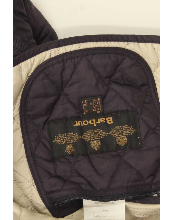 Женская стеганая куртка Barbour UK 8, маленькая, темно-синяя, полиамид
