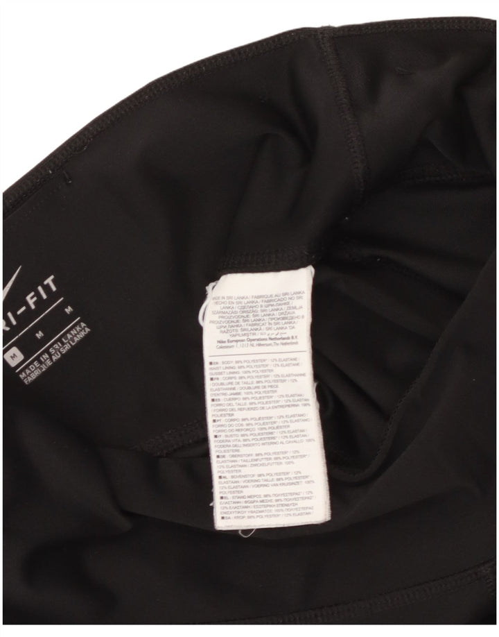 Женские леггинсы NIKE Dri Fit UK 14, средний черный полиэстер